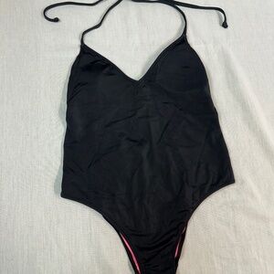 PINK Victoria’s Secret halter tie swimsuit Medium